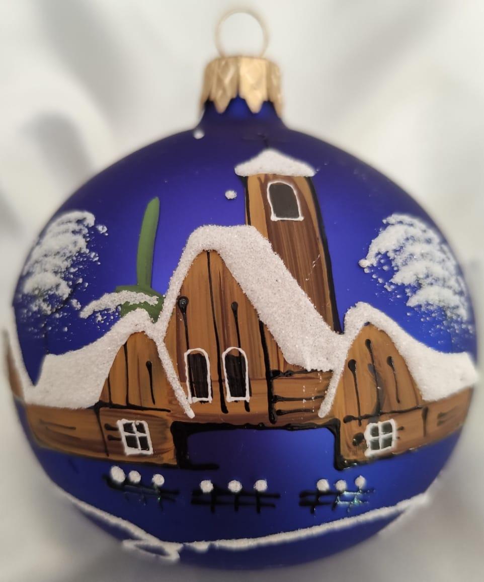 Sada vianočných gulí ČERVENÁ VÍSKA 6 ks 